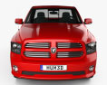 Dodge Ram 1500 Regular Cab Sports 2020 Modello 3D vista frontale