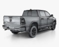 Dodge Ram 1500 Crew Cab Laramie Longhorn 5-foot 7-inch Box 2021 3D модель