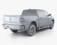 Dodge Ram 1500 Crew Cab Laramie Longhorn 5-foot 7-inch Box 2021 3D模型