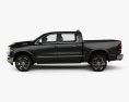 Dodge Ram 1500 Crew Cab Limited 5-foot 7-inch Box 2019 3d model side view