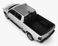 Dodge Ram 1500 Crew Cab Laramie Longhorn 6-foot 4-inch Box 2021 Modello 3D vista dall'alto