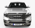 Dodge Ram 1500 Crew Cab Laramie Longhorn 6-foot 4-inch Box 2021 Modelo 3D vista frontal