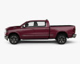 Dodge Ram 1500 Crew Cab 6-foot 4-inch Box Limited 2021 3d model side view