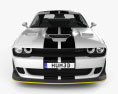 Dodge Challenger SRT Hellcat Wide Body 2020 Modello 3D vista frontale