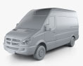 Dodge Sprinter 2500 Panel Van L1H2 2006 3D 모델  clay render