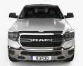 Dodge Ram 1500 Quad Cab Big Horn 6-foot 4-inch Box 2021 Modelo 3d vista de frente