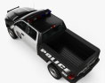 Dodge Ram Crew Cab 警察 HQインテリアと 2019 3Dモデル top view