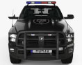 Dodge Ram Crew Cab Policía con interior 2019 Modelo 3D vista frontal