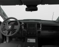 Dodge Ram Crew Cab Поліція з детальним інтер'єром 2019 3D модель dashboard