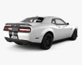 Dodge Challenger SRT Hellcat WideBody 인테리어 가 있는 2020 3D 모델  back view