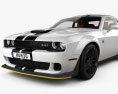 Dodge Challenger SRT Hellcat WideBody HQインテリアと 2020 3Dモデル