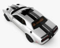 Dodge Challenger SRT Hellcat WideBody mit Innenraum 2020 3D-Modell Draufsicht