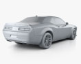 Dodge Challenger SRT Hellcat WideBody avec Intérieur 2020 Modèle 3d