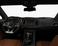 Dodge Challenger SRT Hellcat WideBody con interni 2020 Modello 3D dashboard