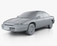 Dodge Intrepid 1997 3D 모델  clay render