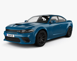 3D model of Dodge Charger SRT Hellcat Wide body 2022