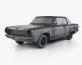 Dodge Dart GT ハードトップ クーペ 1965 3Dモデル wire render