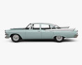 Dodge Coronet 4도어 세단 1957 3D 모델  side view