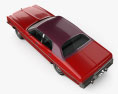 Dodge Coronet sedan 1975 3d model top view