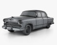 Dodge Coronet セダン 1953 3Dモデル wire render