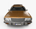 Dodge Coronet 旅行車 1974 3D模型 正面图