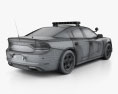 Dodge Charger Polizei mit Innenraum 2017 3D-Modell