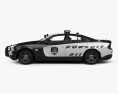 Dodge Charger Polícia com interior 2017 Modelo 3d vista lateral