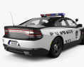 Dodge Charger Police avec Intérieur 2017 Modèle 3d