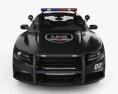 Dodge Charger Policía con interior 2017 Modelo 3D vista frontal