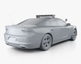Dodge Charger Polizia con interni 2017 Modello 3D