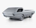 Dodge Deora 1967 3D модель clay render