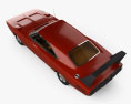 Dodge Charger Daytona Hemi with HQ interior 1969 3d model top view