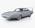 Dodge Charger Daytona Hemi with HQ interior 1969 3d model clay render