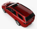 Dodge Durango RT 2023 3D-Modell Draufsicht
