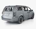 Dodge Grand Caravan с детальным интерьером 2014 3D модель