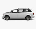 Dodge Grand Caravan with HQ interior 2014 3d model side view