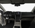 Dodge Grand Caravan com interior 2014 Modelo 3d dashboard