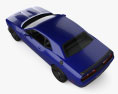 Dodge Challenger SRT Hellcat 2024 Modello 3D vista dall'alto