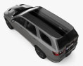 Dodge Durango SRT Hellcat Black Package 2024 3D-Modell Draufsicht