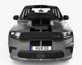 Dodge Durango SRT Hellcat Black Package 2024 3D模型 正面图