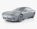 Dodge Charger Daytona Scat Pack 2024 3D 모델  clay render