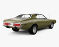 Dodge Charger 1974 3d model back view