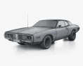 Dodge Charger 1974 Modello 3D wire render