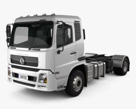 3D model of Dongfeng KR Chassis Truck 2017