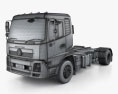 Dongfeng KR 底盘驾驶室卡车 2017 3D模型 wire render