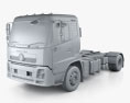 Dongfeng KR Fahrgestell LKW 2017 3D-Modell clay render