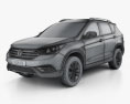 Dongfeng AX7 2018 3d model wire render