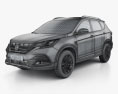 DongFeng AX7 2021 3D模型 wire render