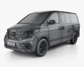 DongFeng Future M6 2021 3D模型 wire render