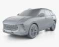 DongFeng Forthing T5 EVO 2024 3D-Modell clay render